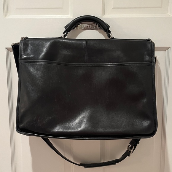Black leather Coach Briefcase - Picture 6 of 10